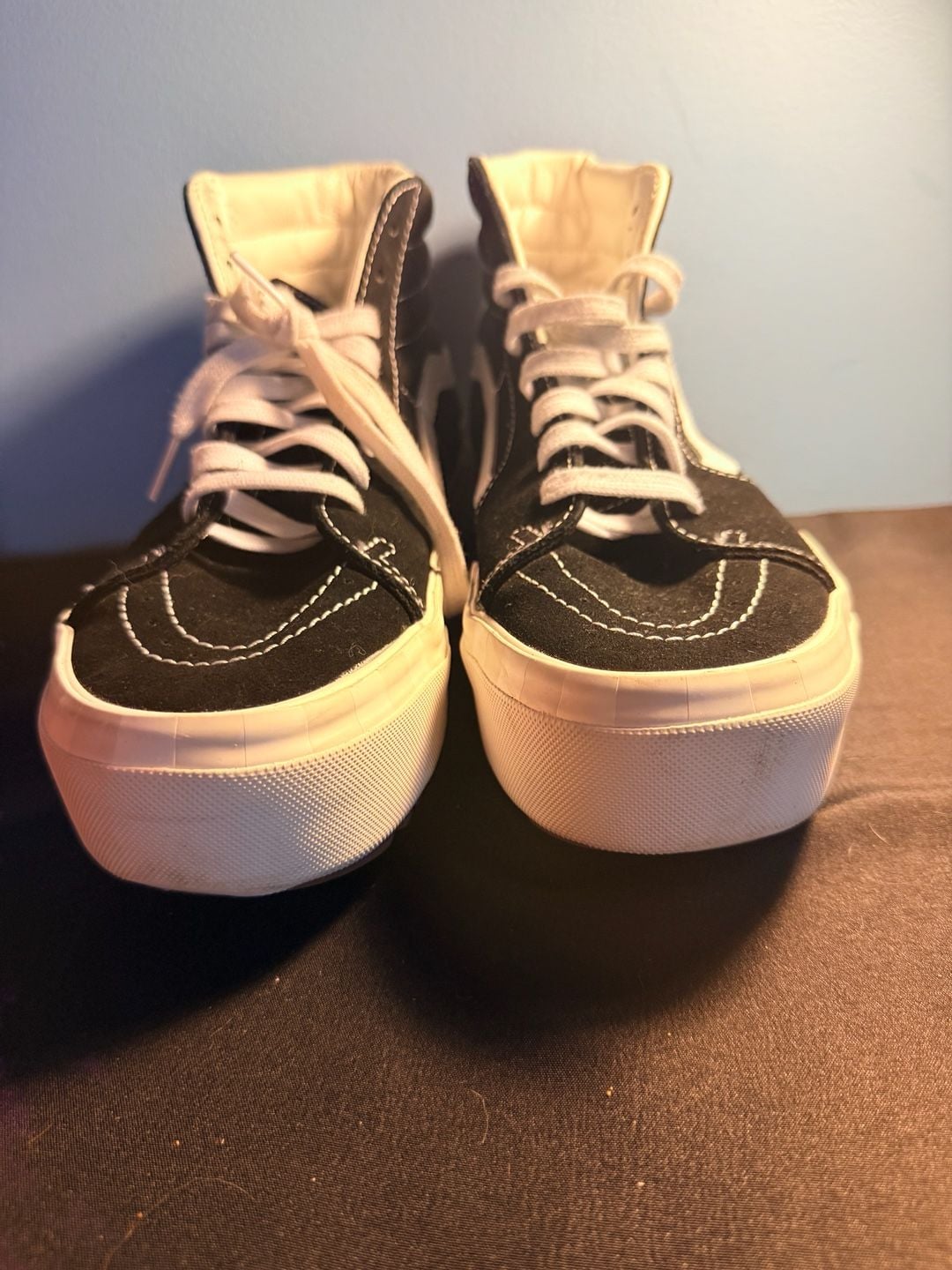 Vans Sk8-Hi Reconstruct Black True White Mens 7.5 / Womens 9 Skate Shoes 4