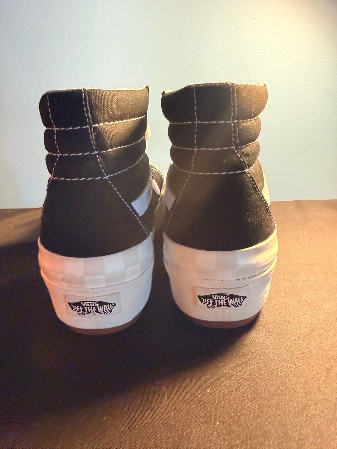 Vans Sk8-Hi Reconstruct Black True White Mens 7.5 / Womens 9 Skate Shoes 5