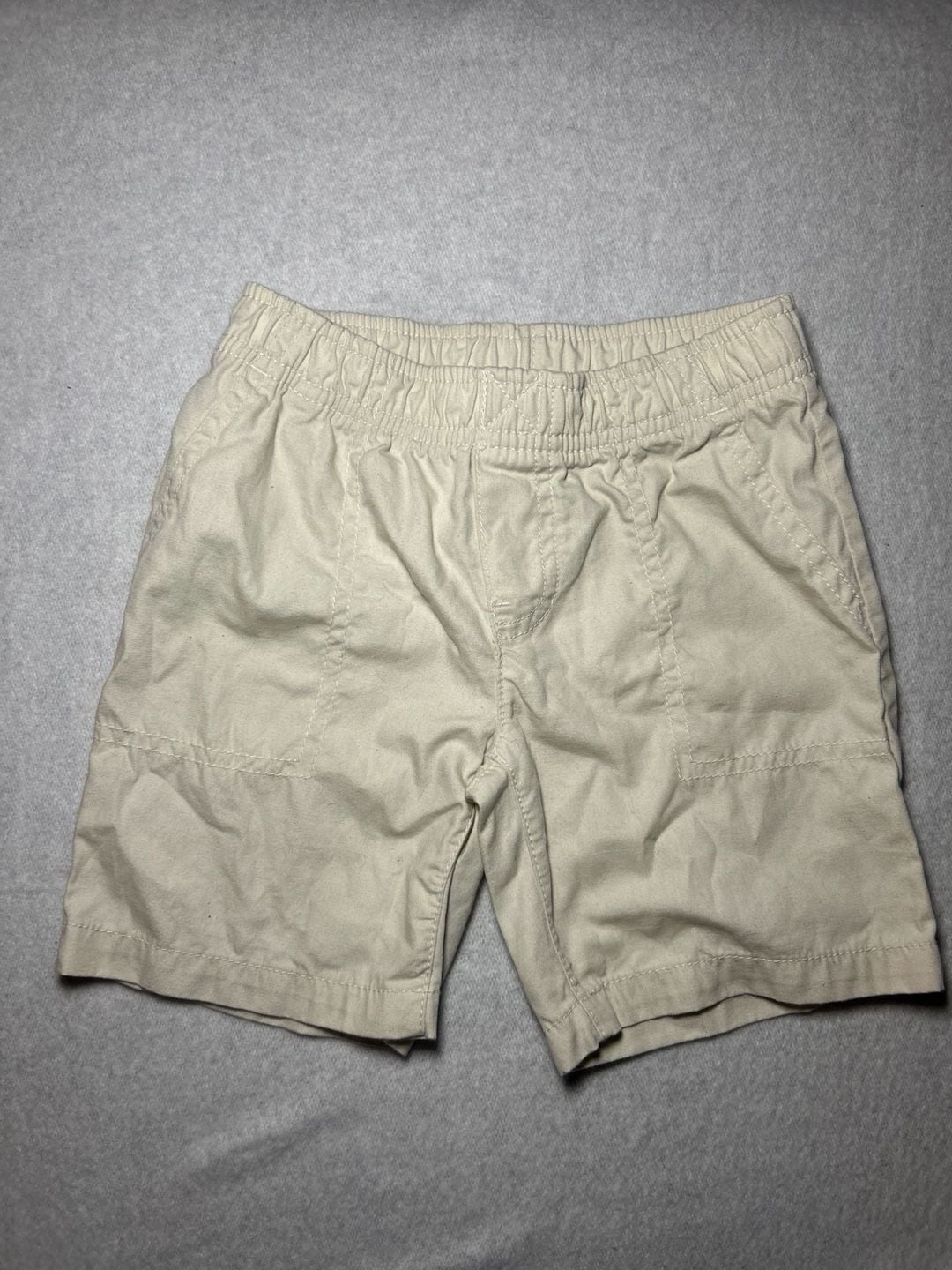Carter's 2-Piece Striped Jersey Polo & Canvas Short Set, Size 3T/3A 4