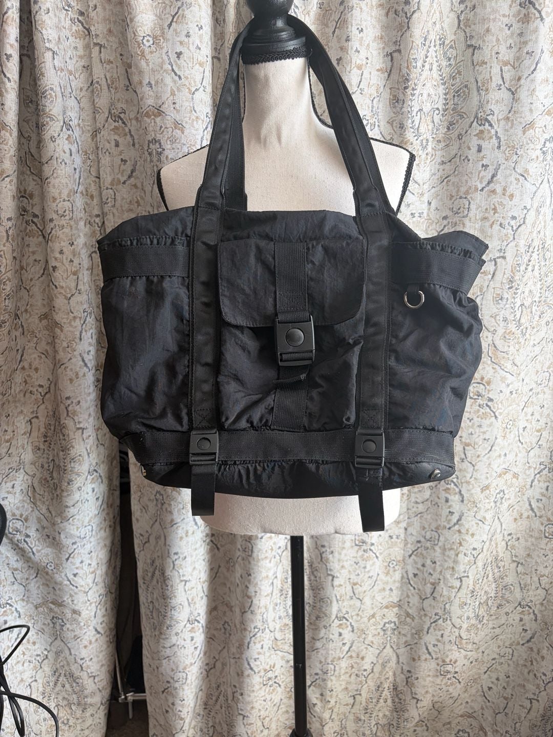 Tommy Bahama Black Nylon Utility Tote Bag 2