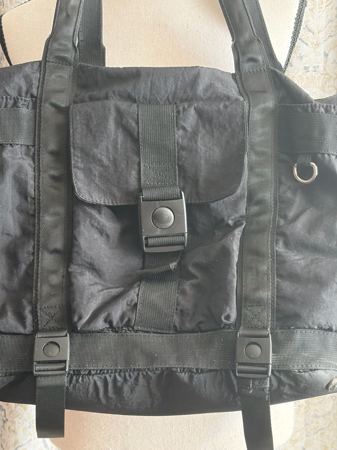 Tommy Bahama Black Nylon Utility Tote Bag 3