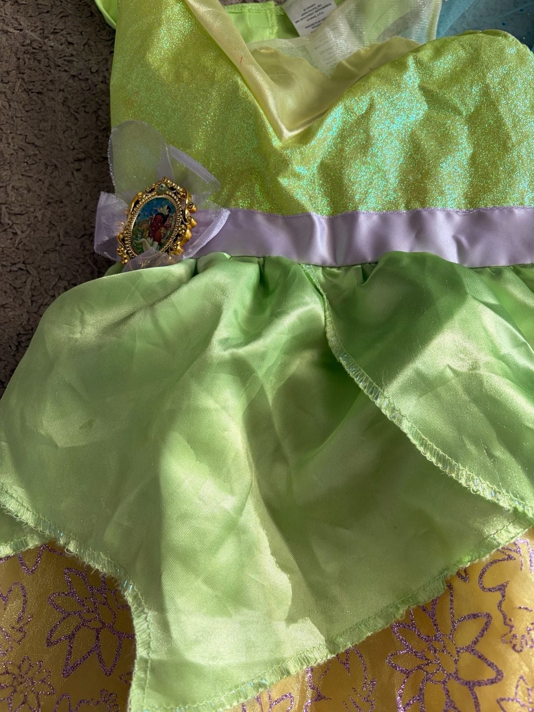 Elsa Dress and Tiana Dress 4-6 sz 2