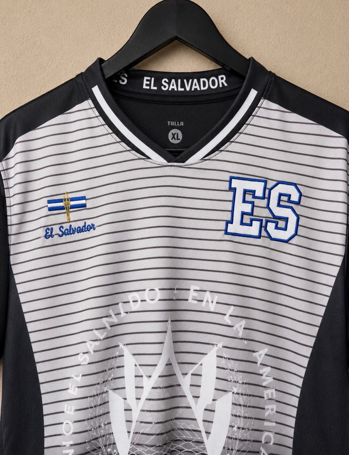 Fury El Salvador Soccer Jersey - El Salvador Men/Women/Unisex Short Sleeve, Sublimated, XL 3