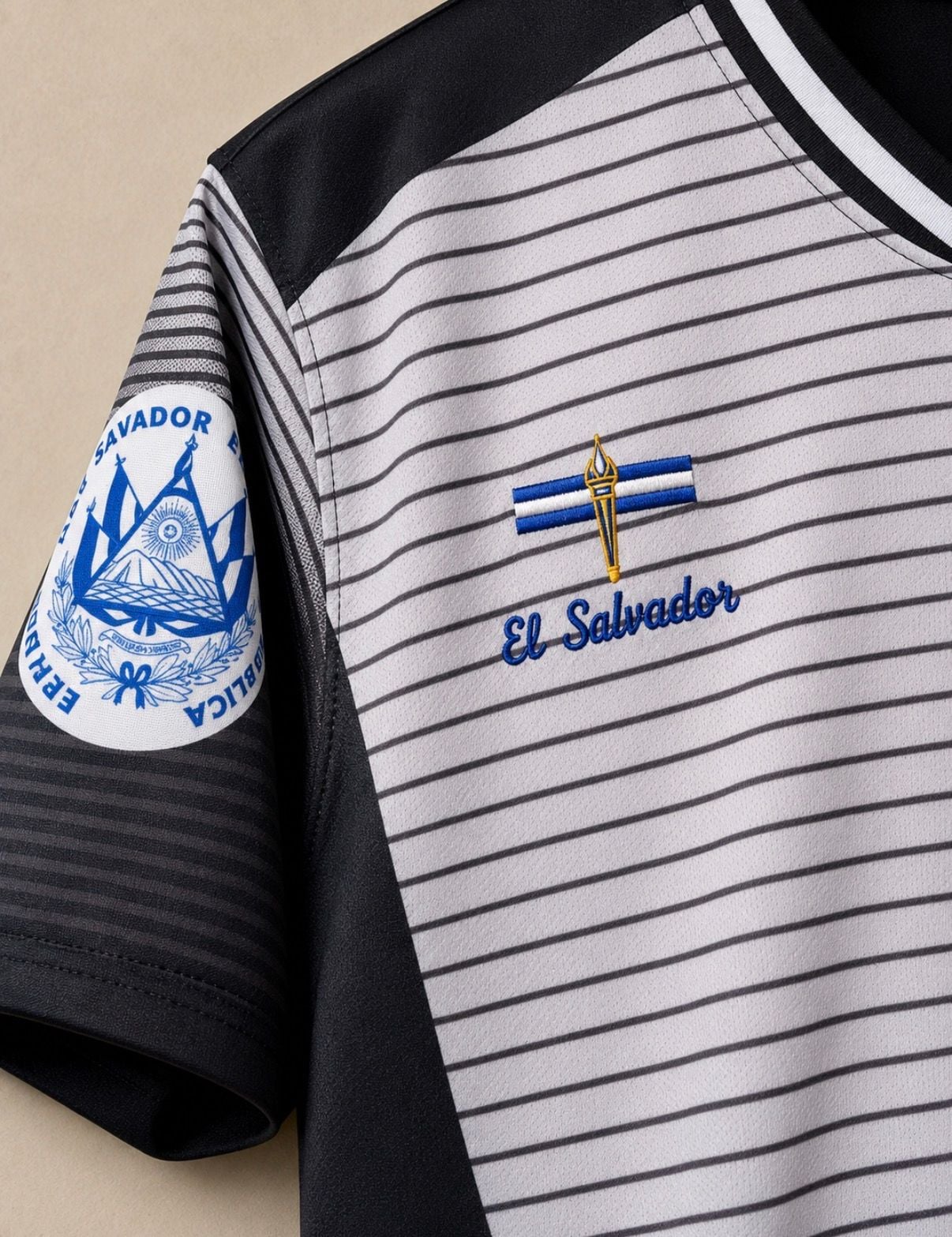 Fury El Salvador Soccer Jersey - El Salvador Men/Women/Unisex Short Sleeve, Sublimated, XL 4