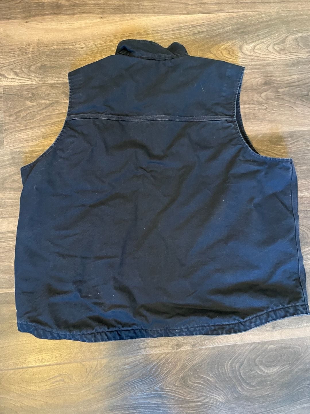 Carhartt Washed Duck Sherpa-Lined Mock-Neck Loose Fit Vest Dark Navy 3XL 7