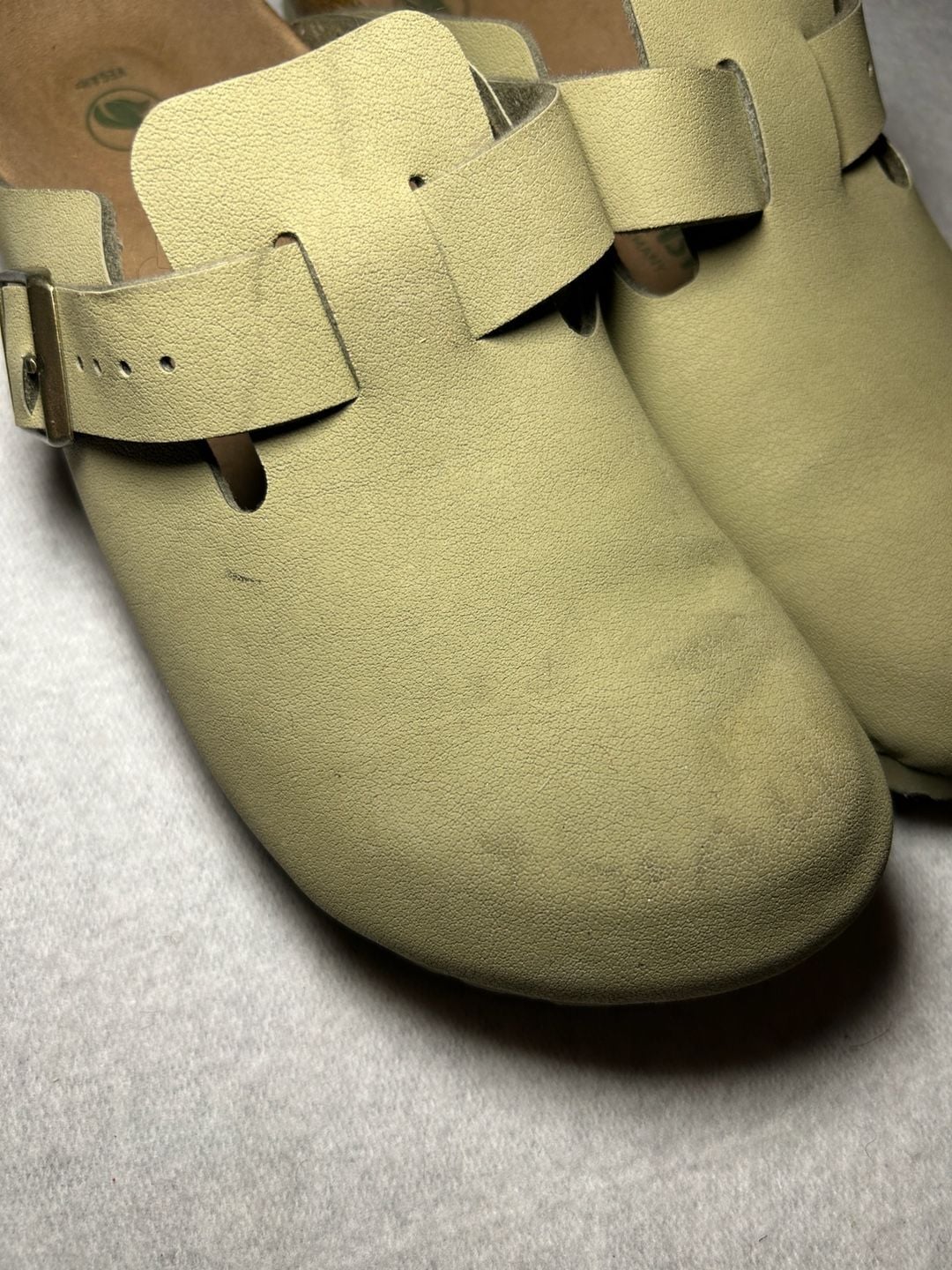 Birkenstock Boston Vegan Khaki Clog, US 11/ EU 42 5