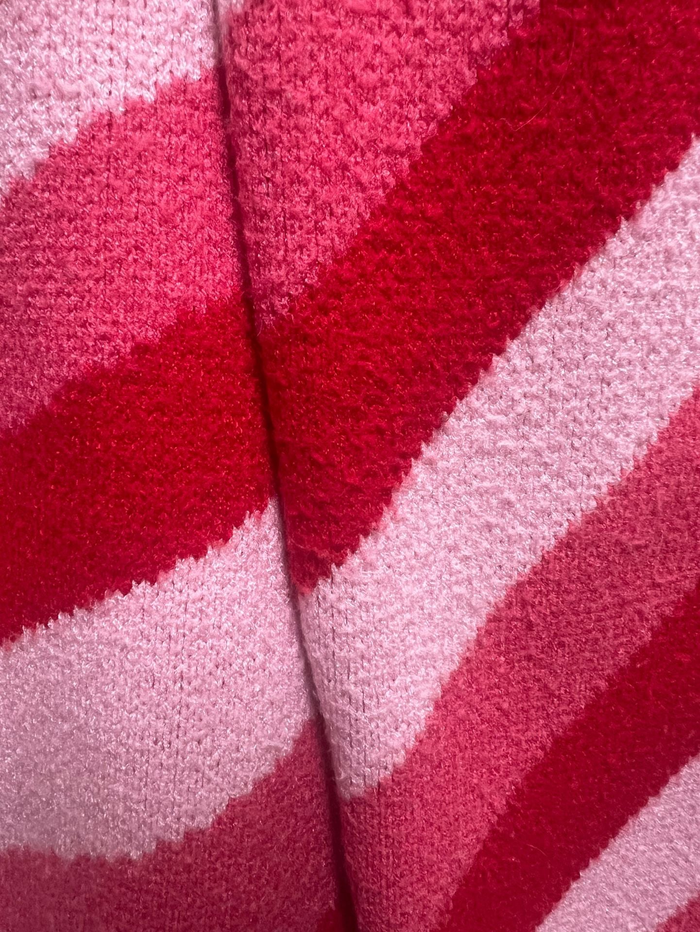 Cider Pink Red Heart Knit Sweater Size M Y2K Valentine Coquette 8