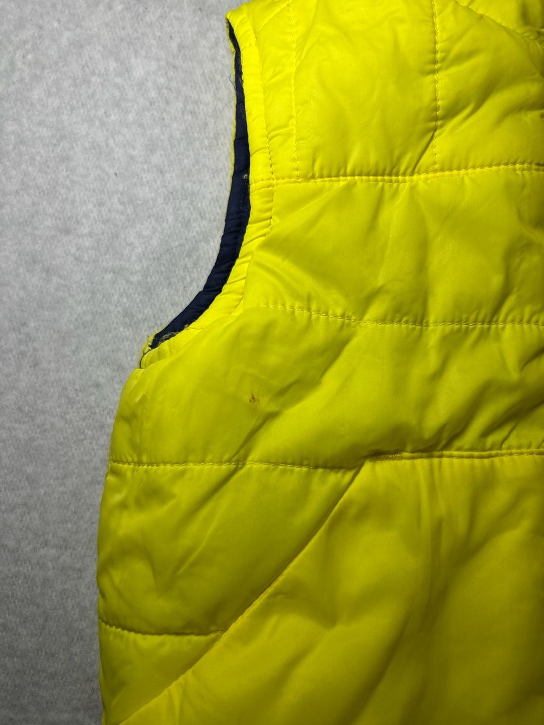 Tommy Hilfiger Reversible Puffer Vest| Navy and Yellow| 12-18M 5