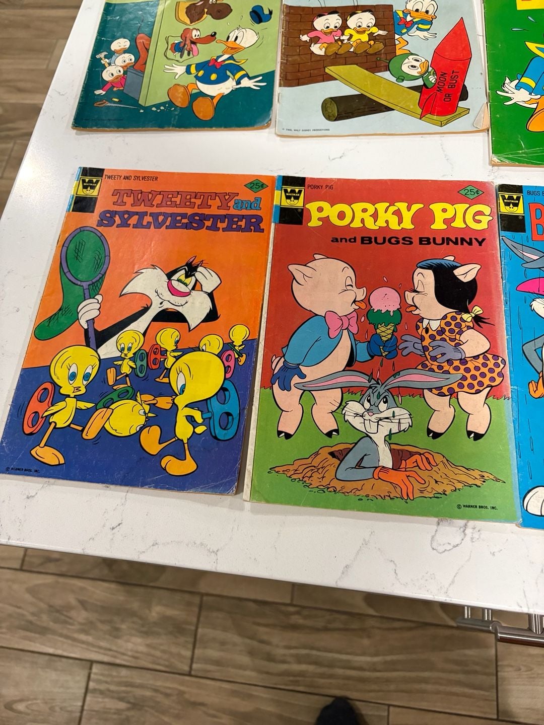 Vintage Lot of 18 Classic Disney and Warner Bros Comic Books Gold Key and Whitman 7