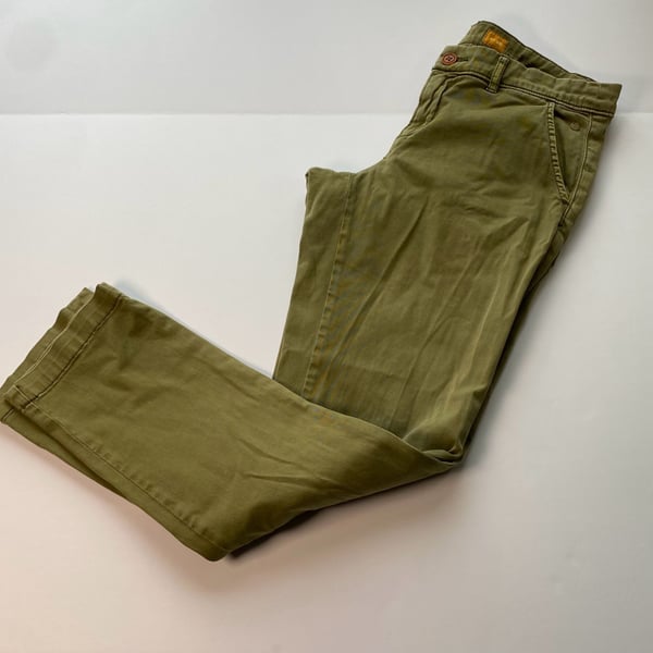 Pilcro and the Letterpress No 28 Olive Green Chino Pants