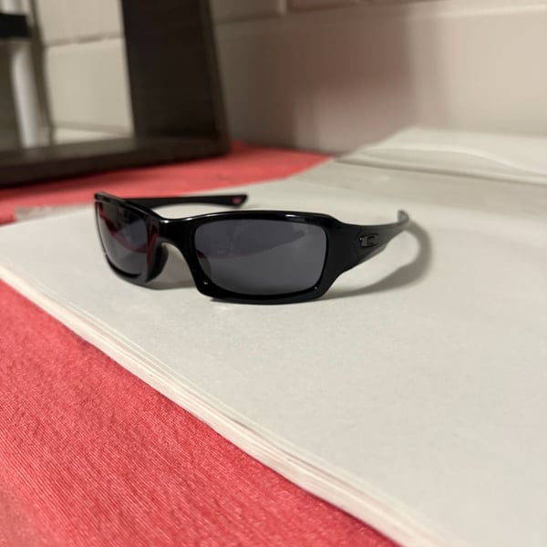 Oakley Fives Squared OO9238 Polished Black Grey Sunglasses
