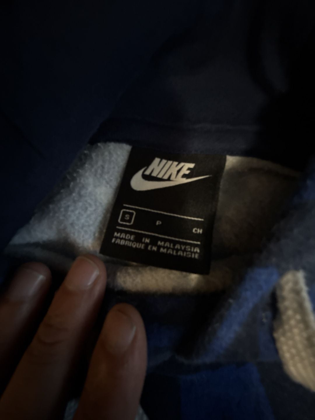 Nike Men's Sportswear Club Fleece Hoodie – Blue and Yellow All-Over Print 4