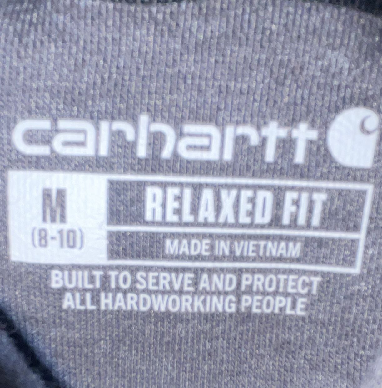 Carhartt Loose Fit Midweight Logo Graphic Pullover Hoodie Charcoal Grey 4