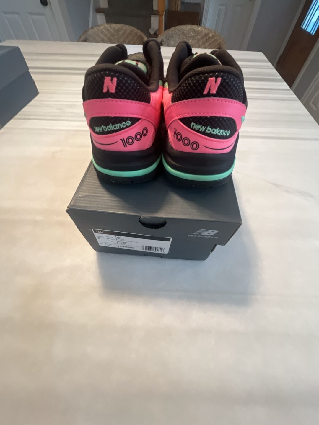 New Balance 1000 Big Kids Pink Black Athletic Sneakers GC1000DM 8