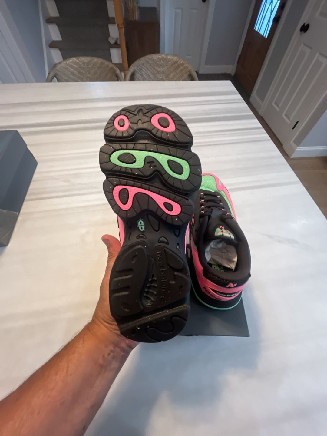 New Balance 1000 Big Kids Pink Black Athletic Sneakers GC1000DM 9
