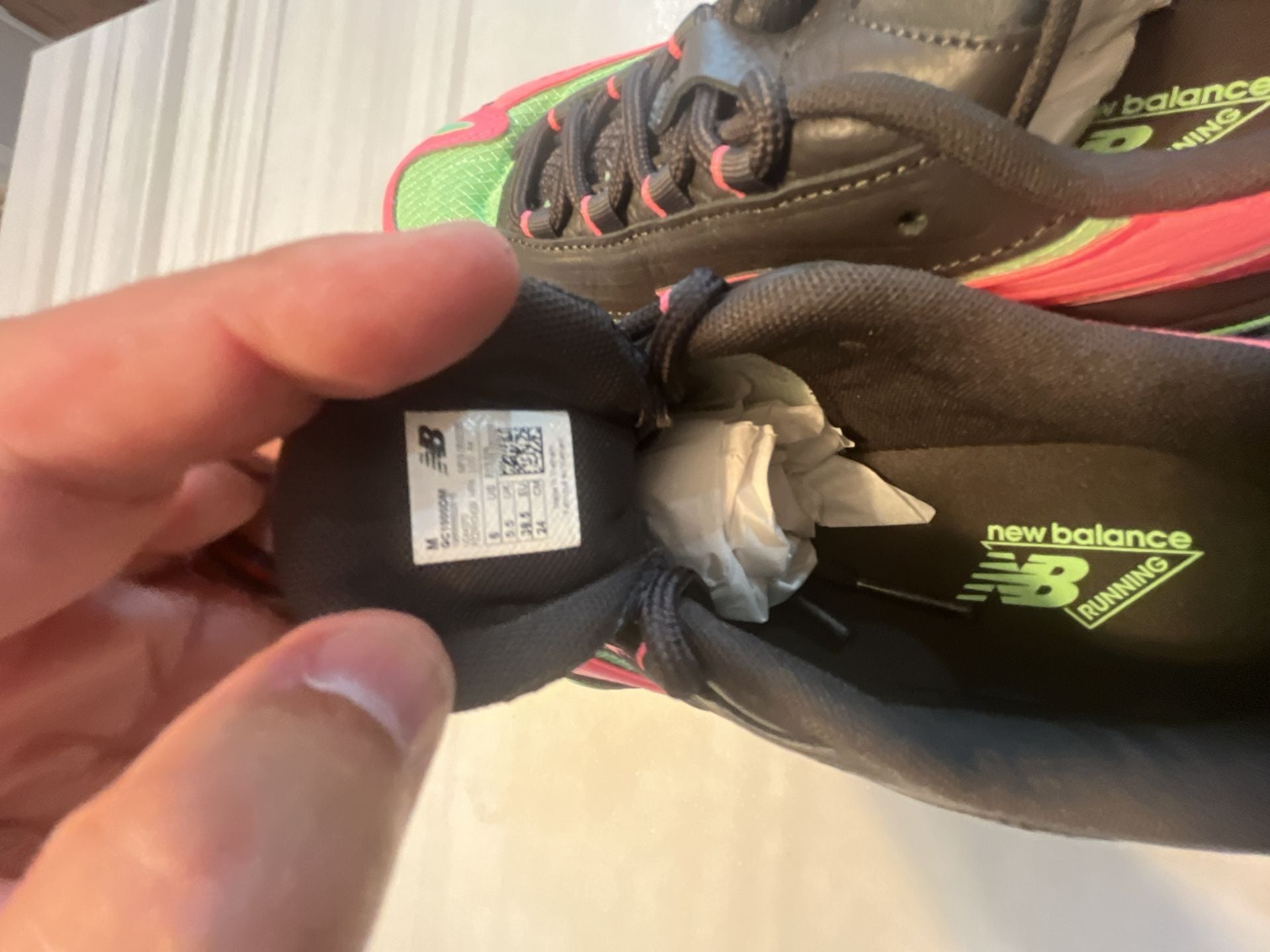 New Balance 1000 Big Kids Pink Black Athletic Sneakers GC1000DM 10