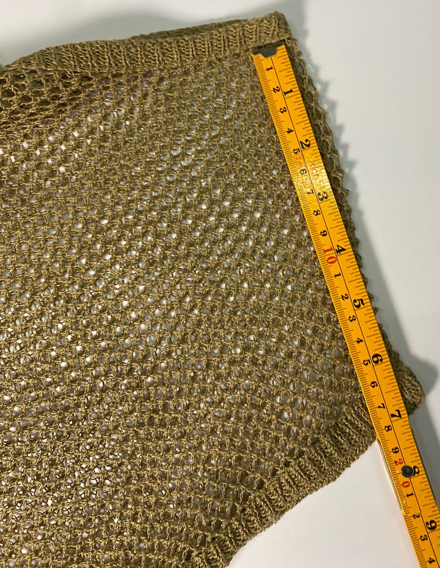 Denim & Supply Ralph Lauren Golden Brown Mesh Knit Boatneck Top 9