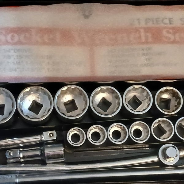Ironton 21-Piece Heavy-Duty Jumbo 3/4-Inch Drive SAE Socket Set