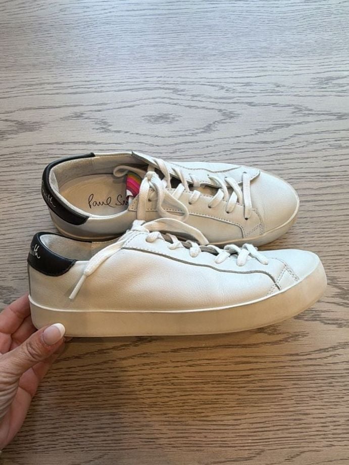 Paul Smith White Leather Low-Top Sneakers EU 37 2