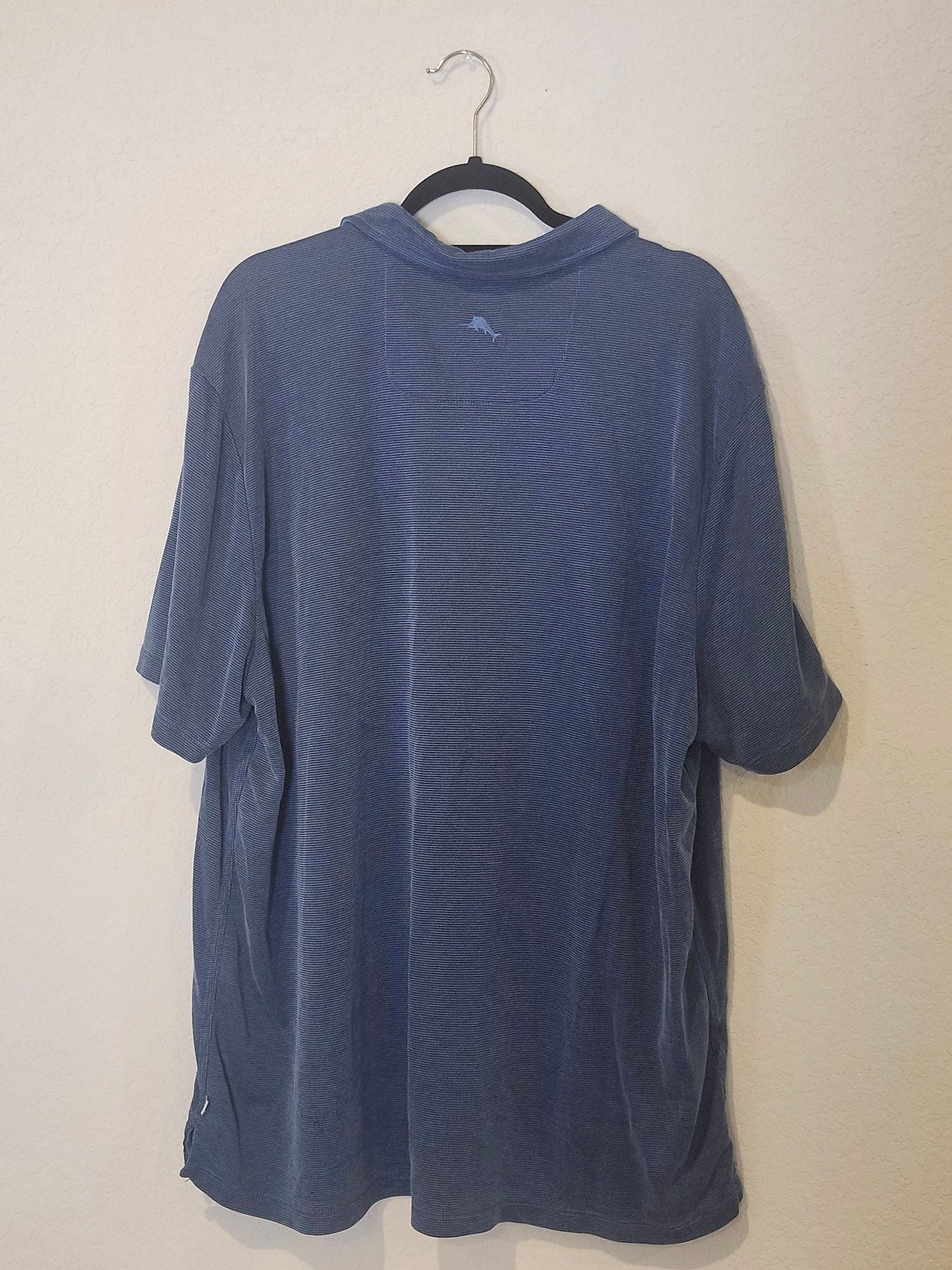 Tommy Bahama Mens XLarge Heathered Soft Gold Polo 6