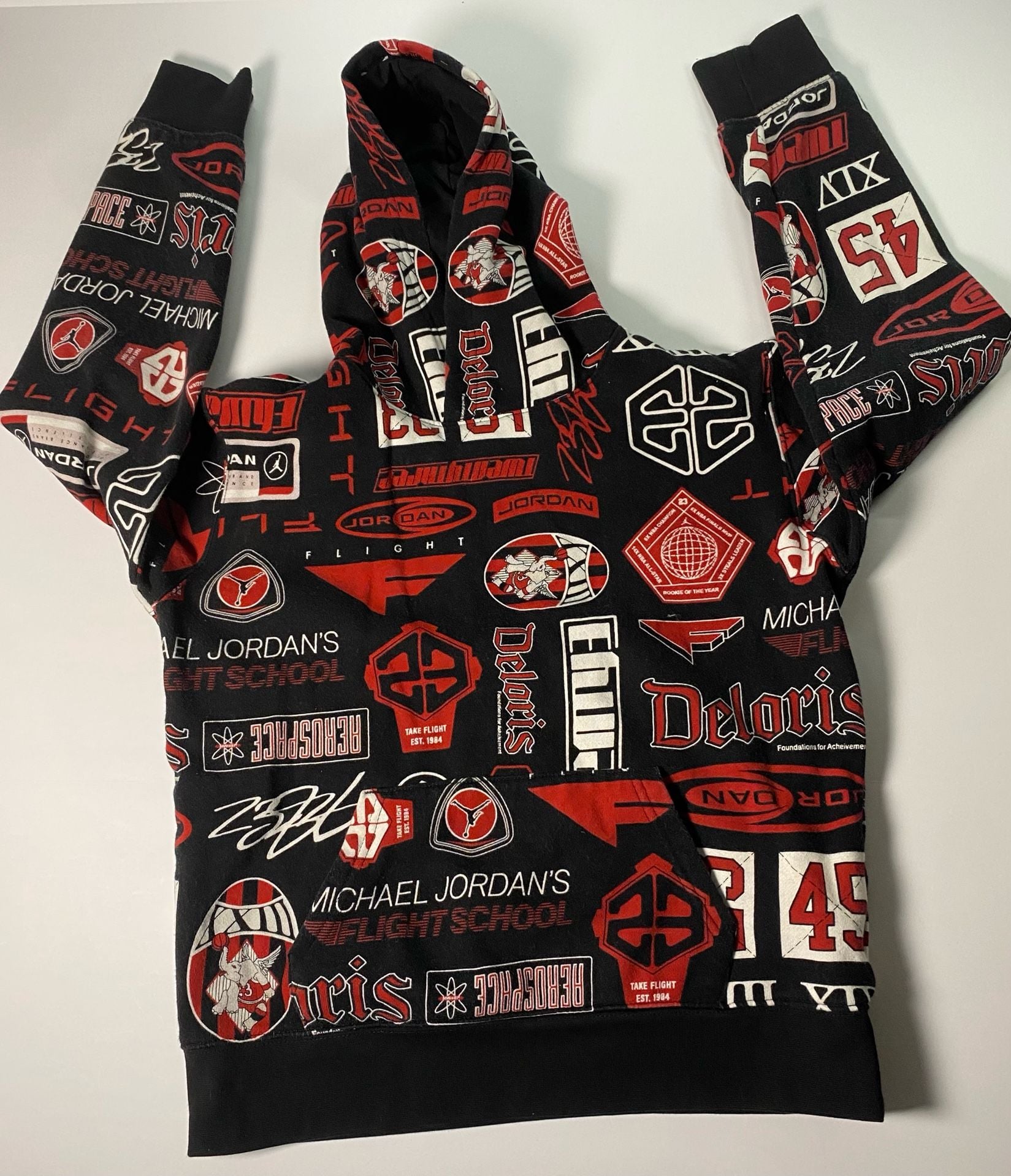 Jordan MJ Essentials AOP Youth Pullover Hoodie 2