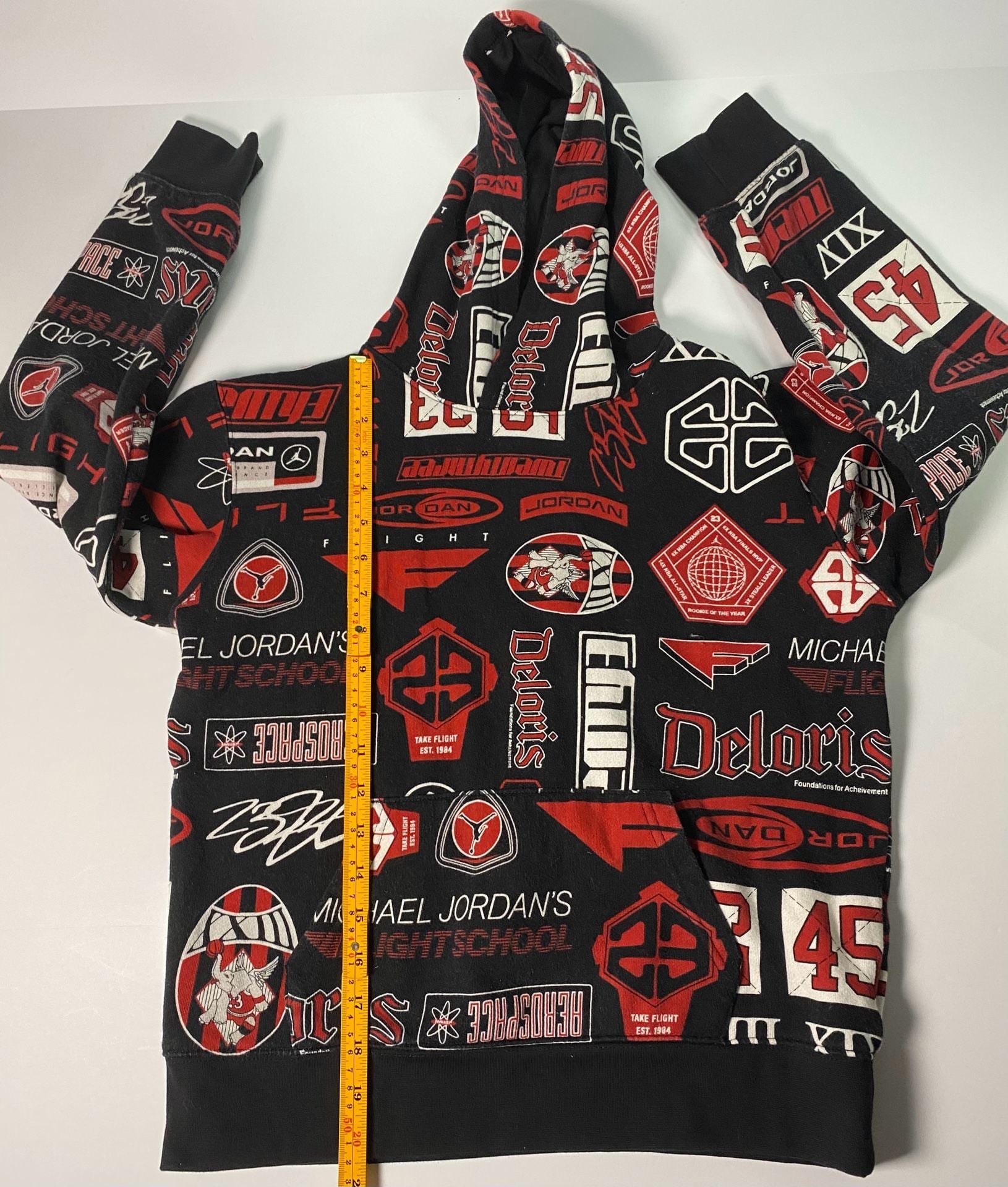 Jordan MJ Essentials AOP Youth Pullover Hoodie 9