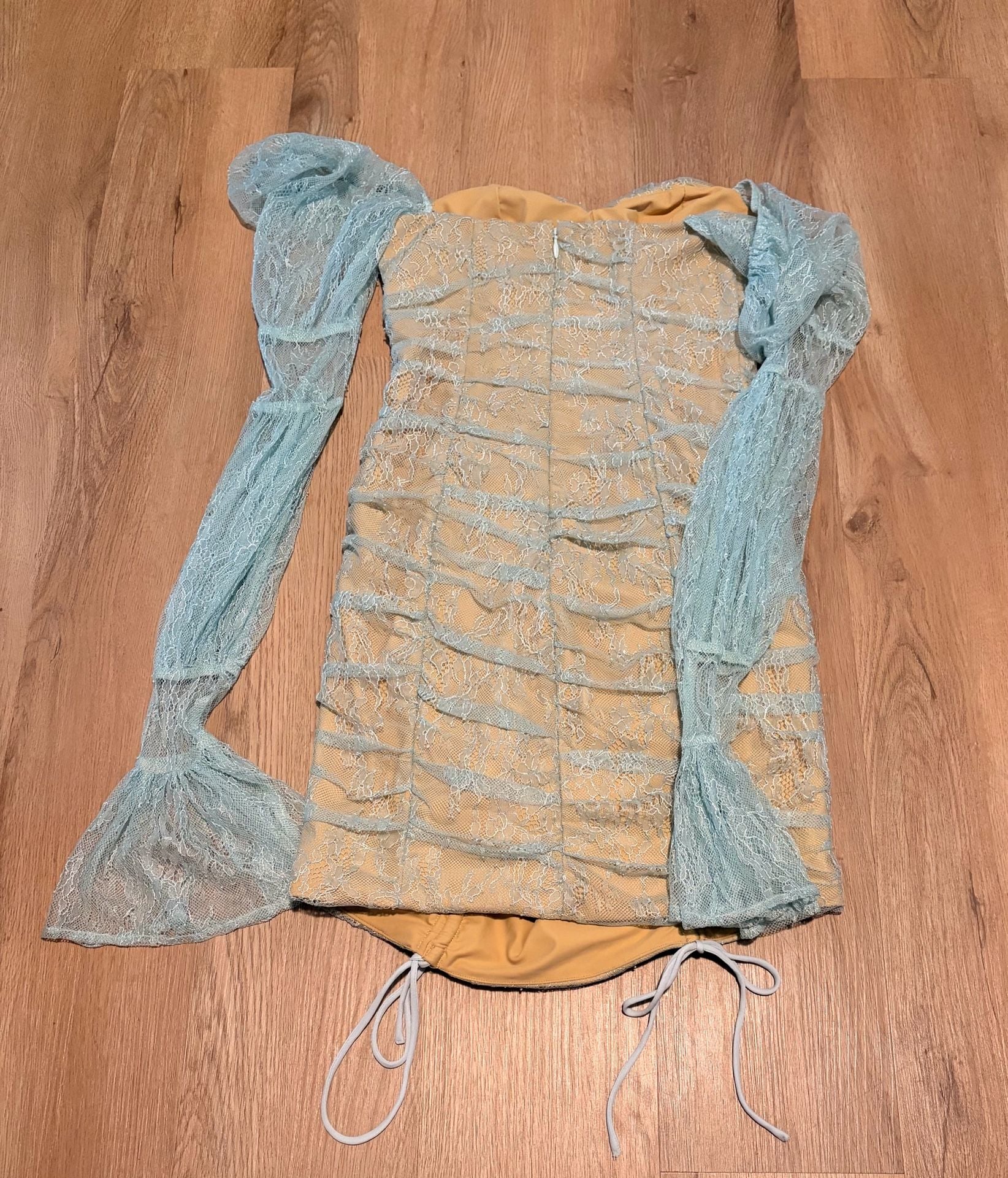 Michael Costello x Revolve Isadora Mini Dress - Ice Blue - Size: XS NWT 8