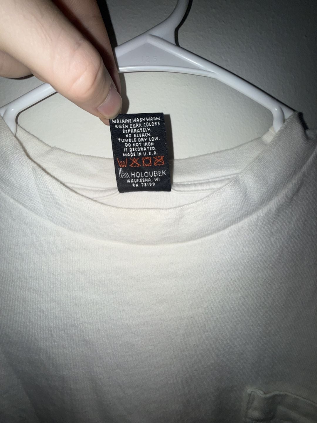 Harley-Davidson Vintage 2000 Long Sleeve Flame Pocket T-Shirt White Dallas Texas 8