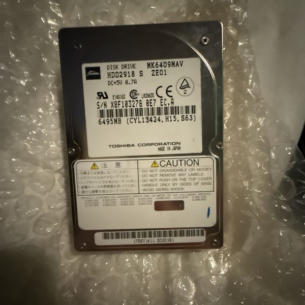 Toshiba MK6014MAP HDD2144 6.0GB Hard Drive UDMA66