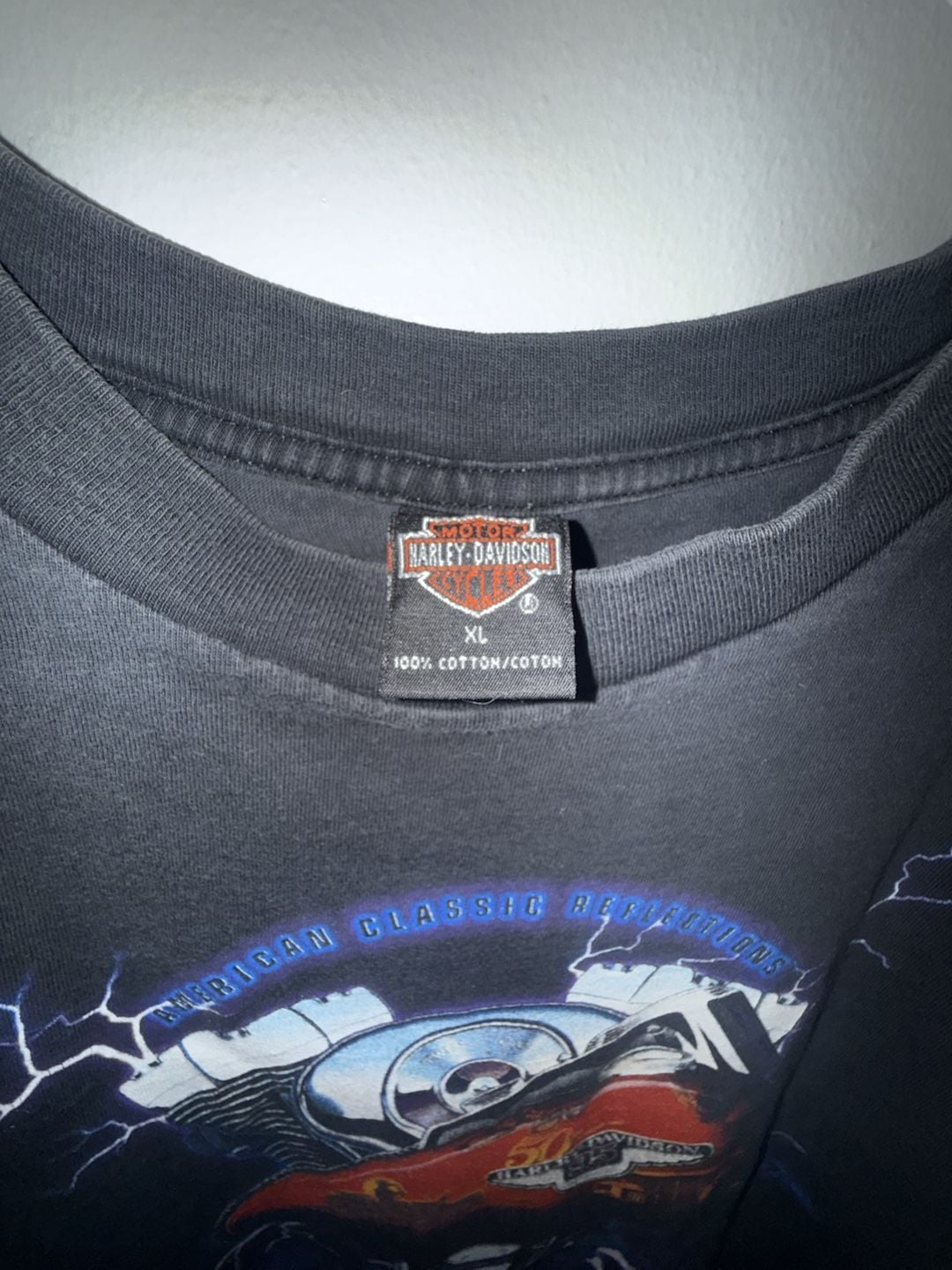 Vintage 1998 Harley-Davidson Desert Storm Motorcycle Graphic T-Shirt XL McGuire Walnut Creek California 6