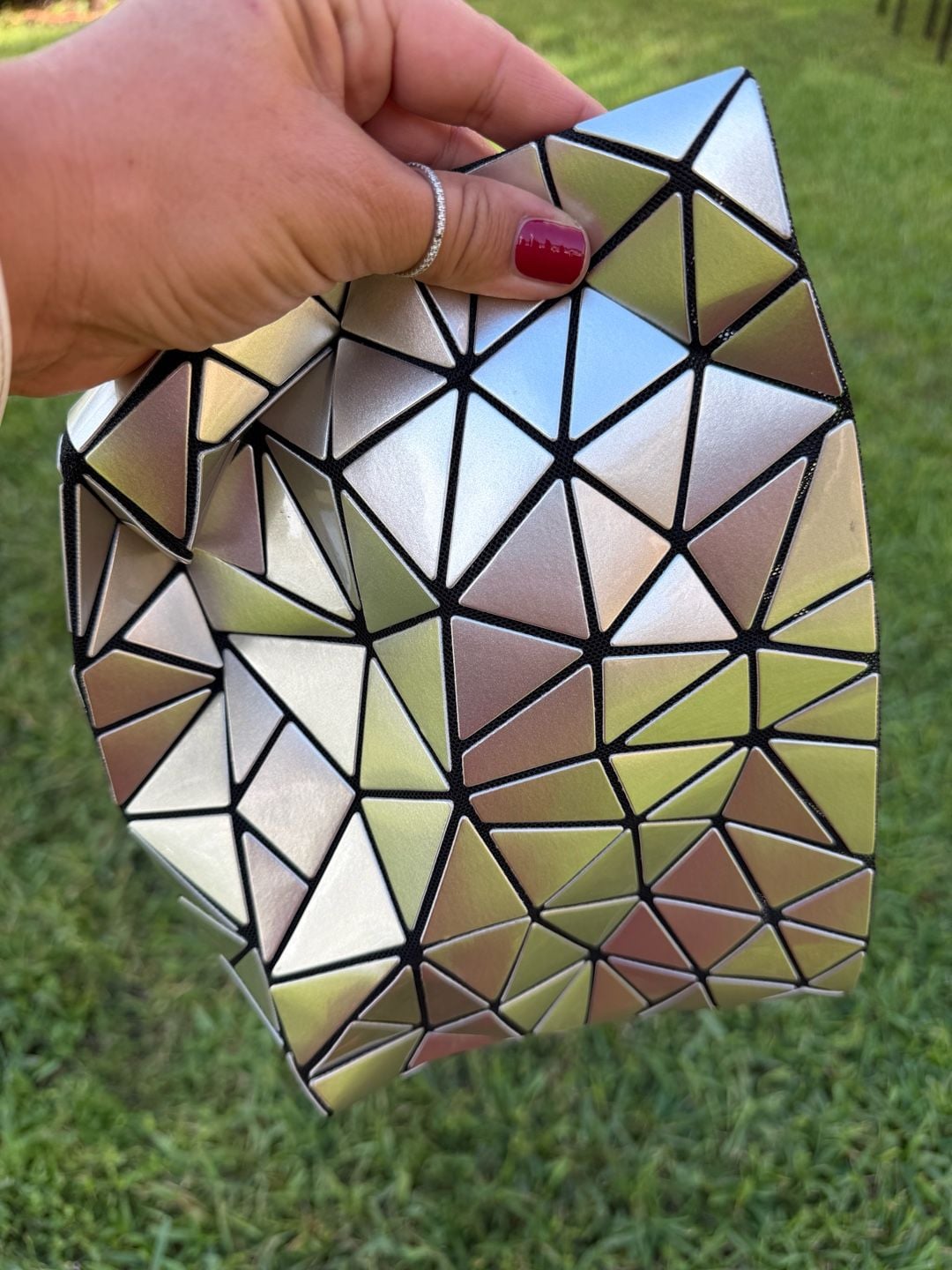 Geometric Purse w/ Chain 2