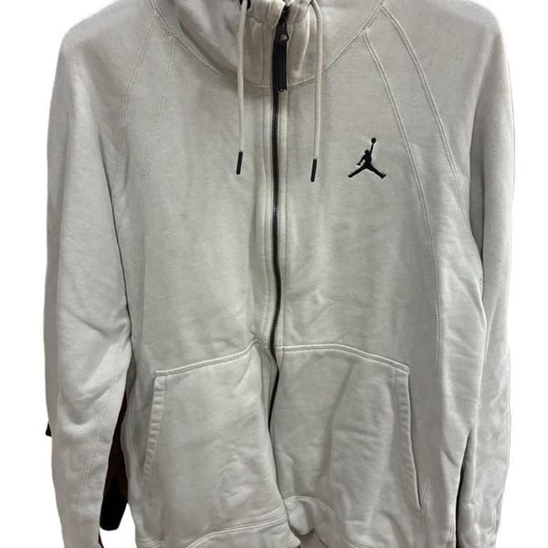 Jordan Wings Fleece Full-Zip Hoodie Grey XL