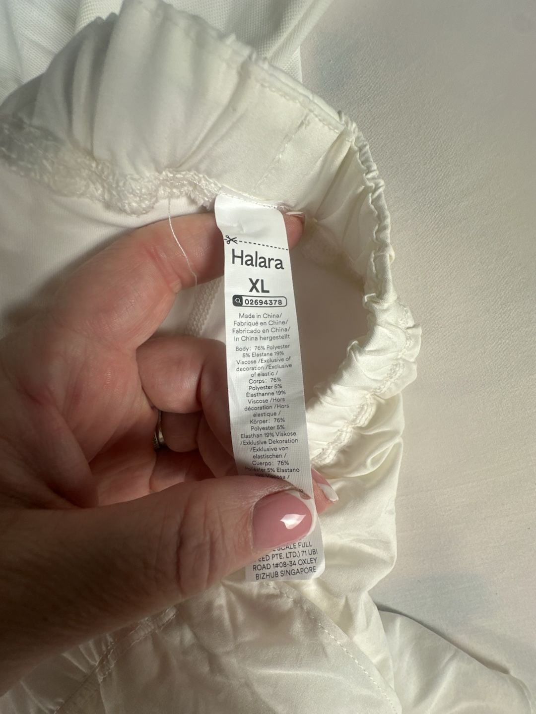 Halara White Athleisure Open-Back Tank Romper XL#1077 5