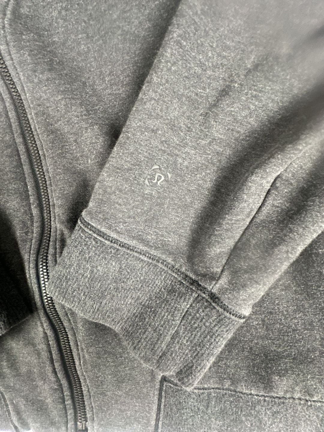 Lululemon Men's Charcoal Gray Full Zip Hoodie with Zipper Pockets#1078 3