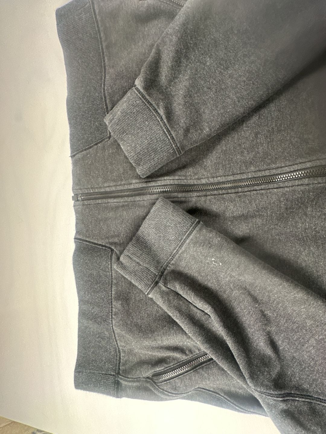 Lululemon Men's Charcoal Gray Full Zip Hoodie with Zipper Pockets#1078 4