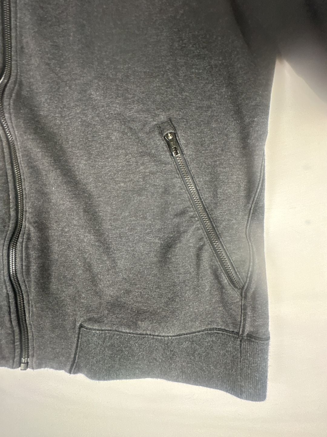 Lululemon Men's Charcoal Gray Full Zip Hoodie with Zipper Pockets#1078 6