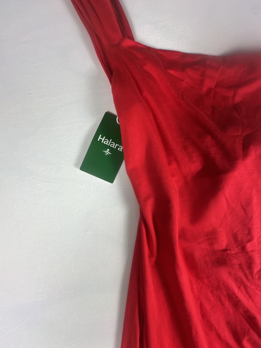 Halara Red Asymmetrical Tie-Back Dress #1079 4