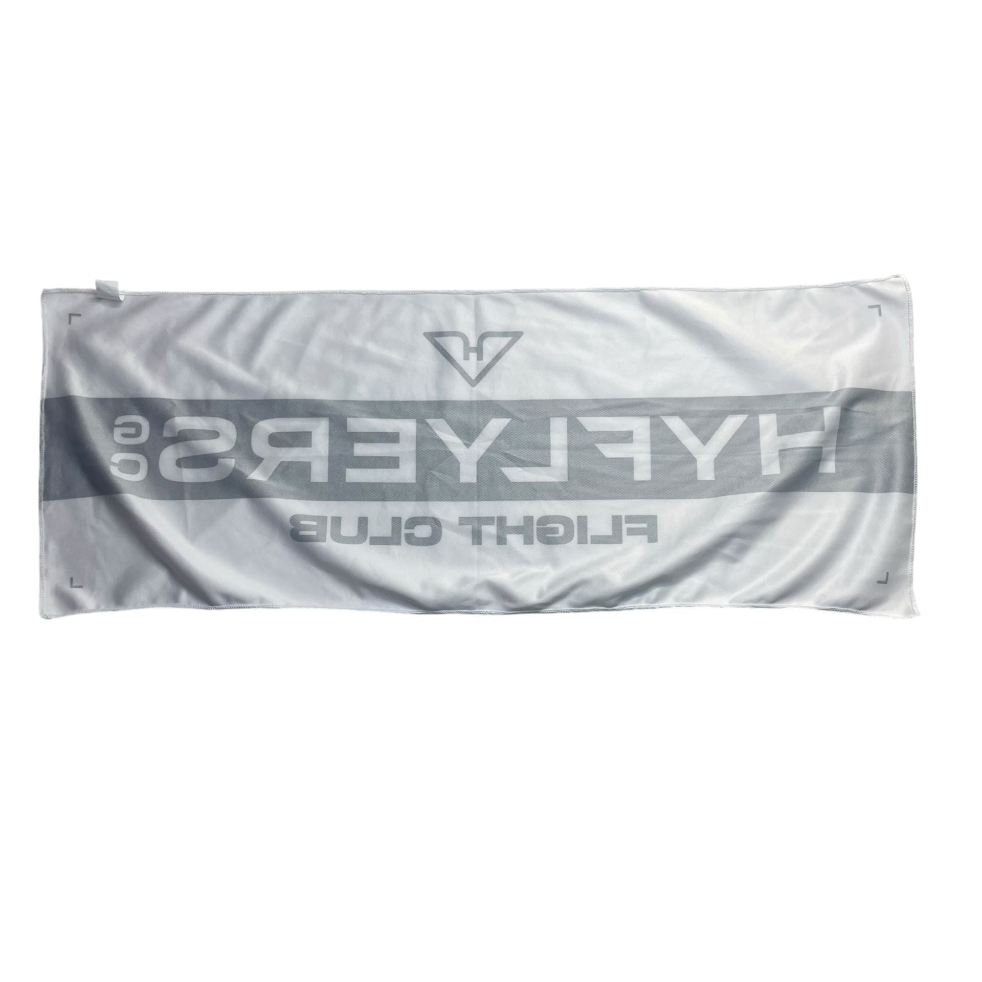 HyFlyers GC Flight Club Golf Cooling Towel White Black 30x11 LIV Golf 4