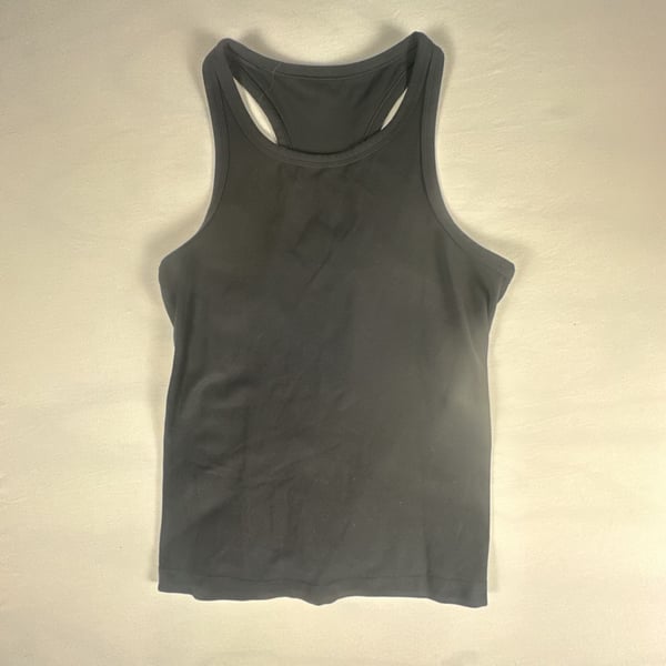 Lululemon Black Racerback Sports Tank Top with Logo #1086