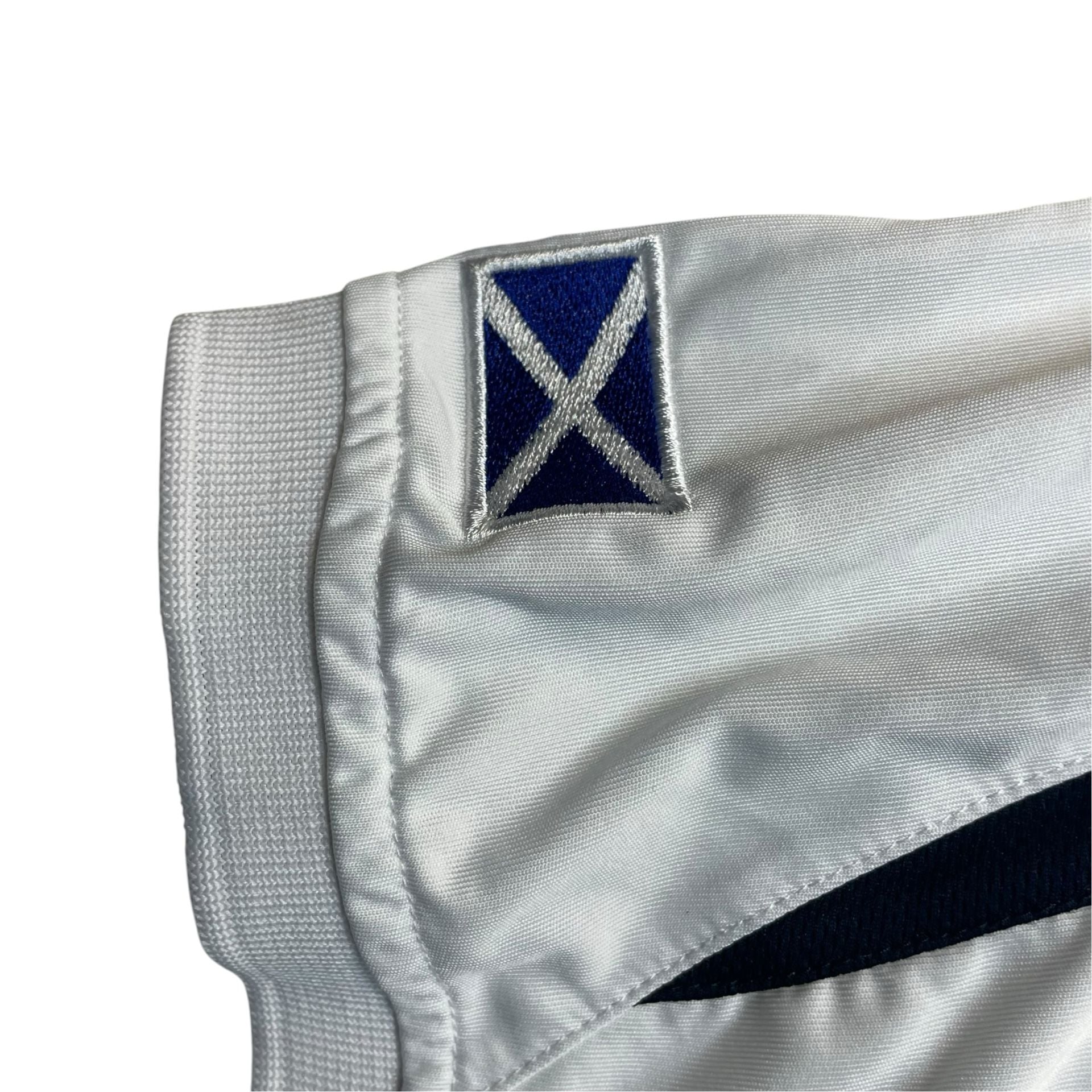 Rugby Nations Scotland Thistle Polo Shirt Men’s Medium White Navy 5