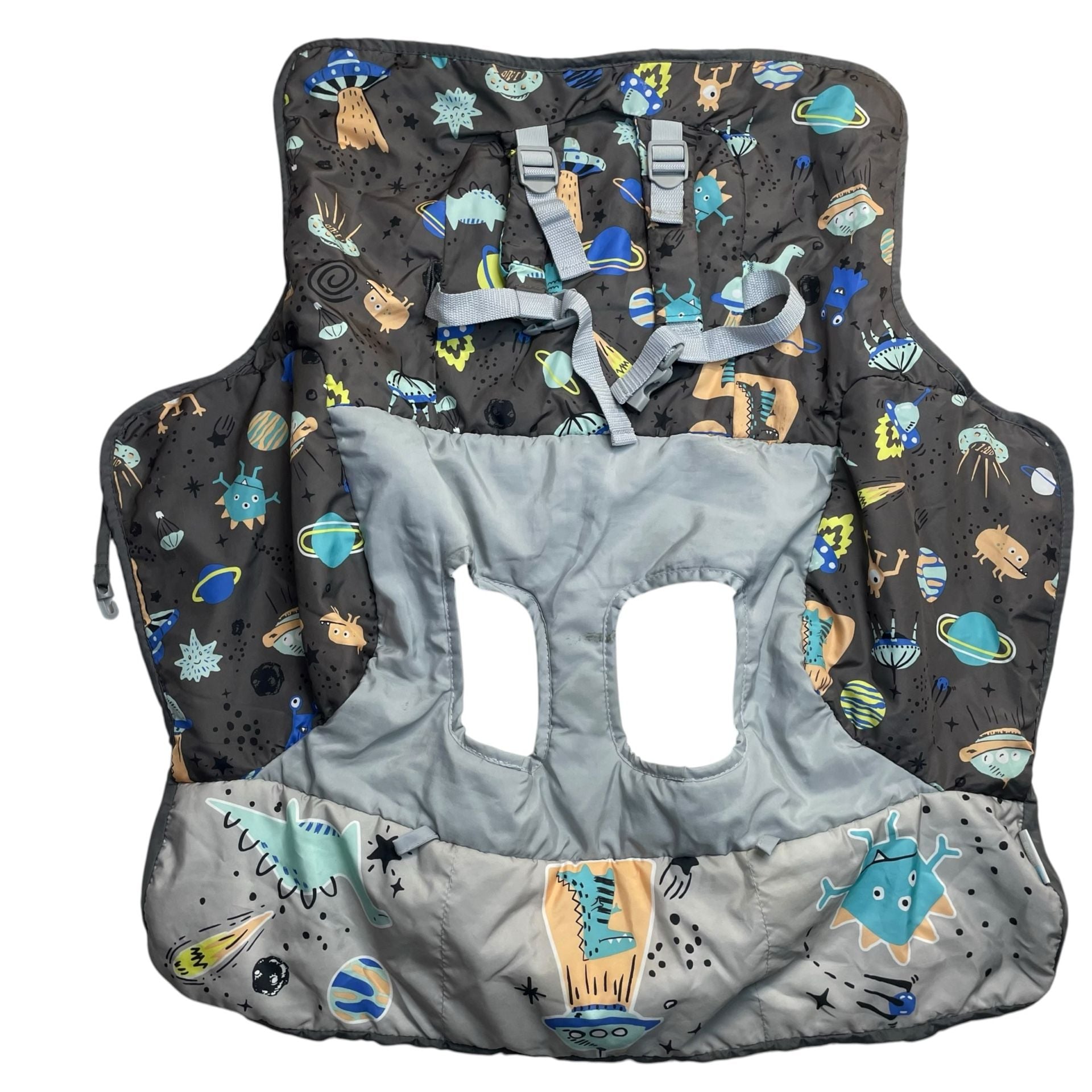 Goldbug Shopping Cart High Chair Cover Space Aliens Gray Baby Seat 1