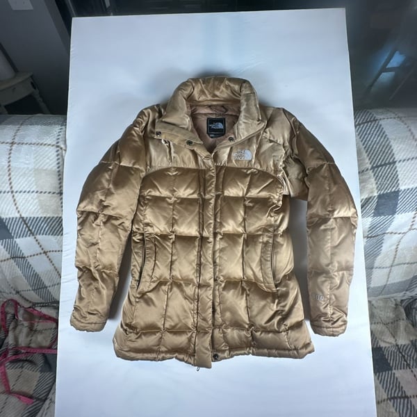 The North Face 600 Fill Down Puffer Jacket Women's XS Gold#1089