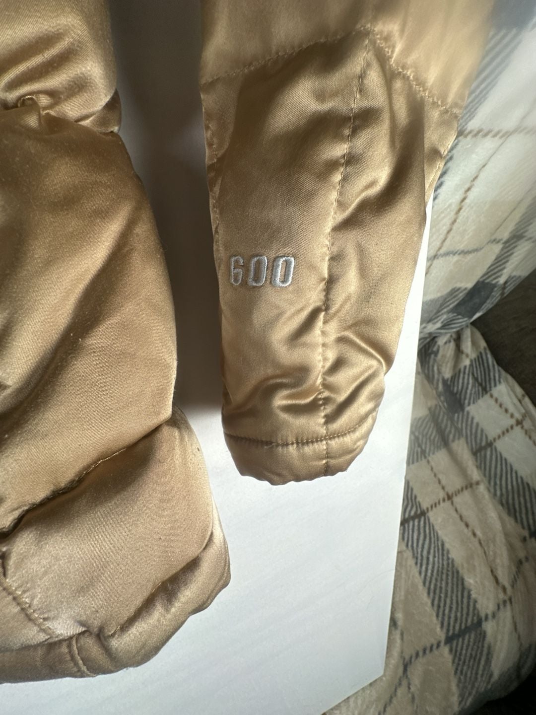 The North Face 600 Fill Down Puffer Jacket Women's XS Gold#1089 3