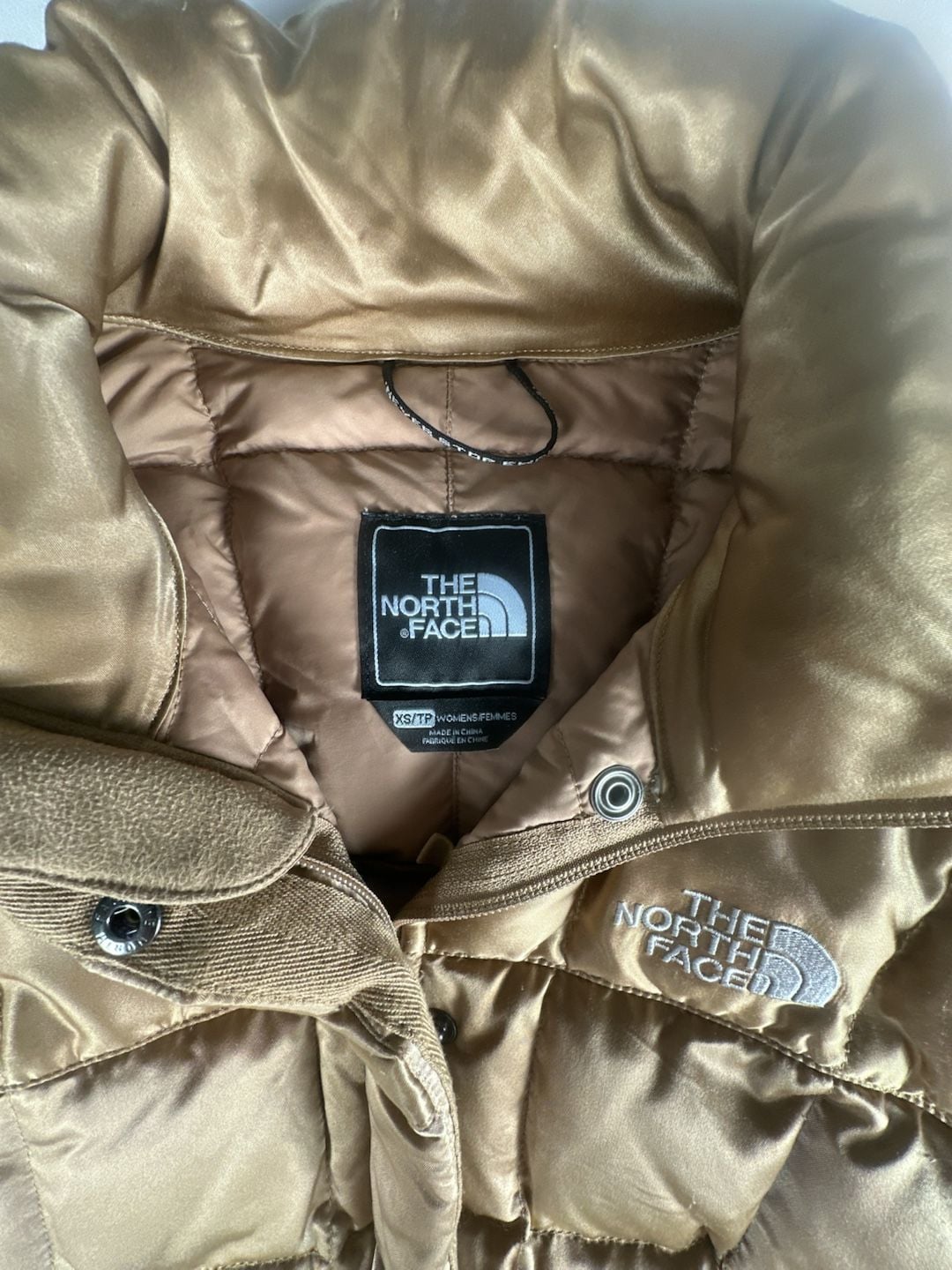 The North Face 600 Fill Down Puffer Jacket Women's XS Gold#1089 5