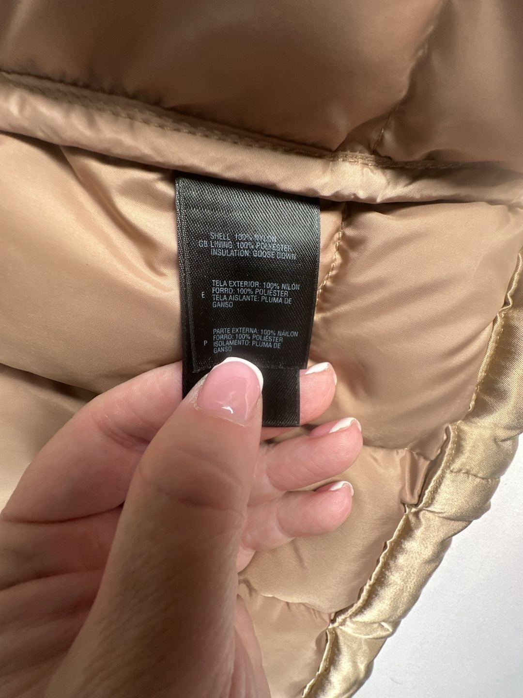 The North Face 600 Fill Down Puffer Jacket Women's XS Gold#1089 8