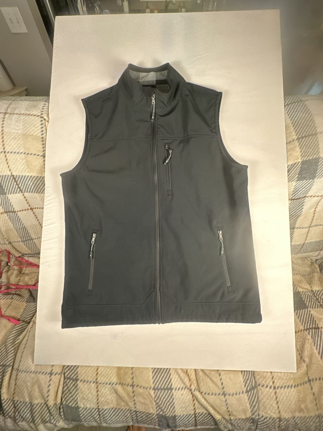 Cody James Mens Black Softshell Vest with Zipper Pockets#1090 2