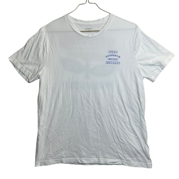 Old Navy Slow Sundays Fresh Flowers Farmers Market Graphic T-Shirt Large