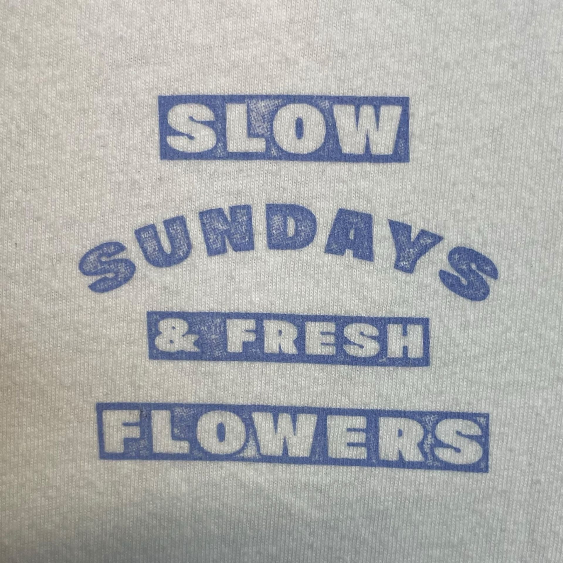 Old Navy Slow Sundays Fresh Flowers Farmers Market Graphic T-Shirt Large 3