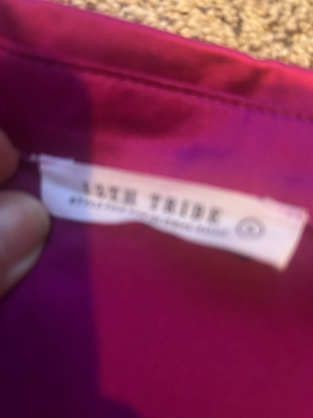 12th TRIBE Hot Pink Satin Button Down Shirt And Cami Set 3