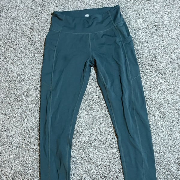 RBX Active Yoga Leggings With Pockets Green Size S